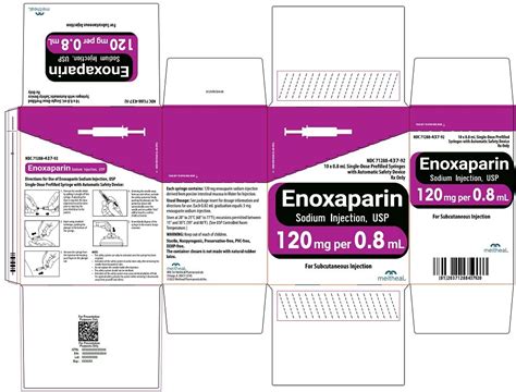 Enoxaparin Injection: MedlinePlus Drug Information.